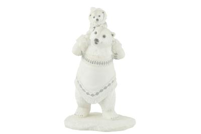 Statuette ours polaire et son petit
