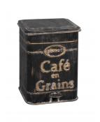 Poubelle métal "Café en grains"