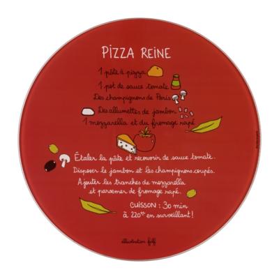 Plat à pizza (+ roulette) "Pizza reine" - DLP