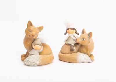 Statuette Pacôme et Lou et leur renard