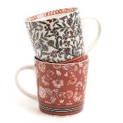 Coffret 2 mugs porcelaine ANJALI