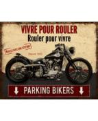 Plaque parking motards