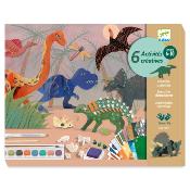 Coffret 6 activités créatives - Le monde de dinosaures DJECO