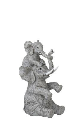 Statuette éléphant et son petit