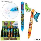 Dino World Stylo 6 couleurs