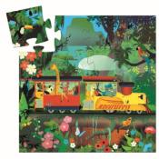 Puzzle silhouette 16p DJECO - La locomotive