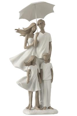 Statuette famille "Couple et ses 2 enfants" J-LINE